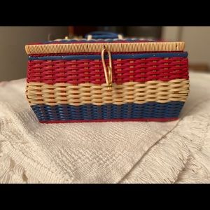 Vintage Wicker Sewing Basket